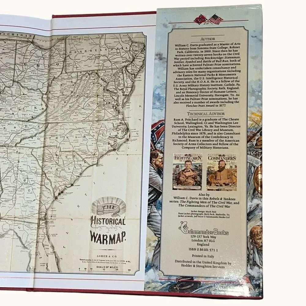 The Battlefields of the Civil War William C. Davis 1991 Hardcover